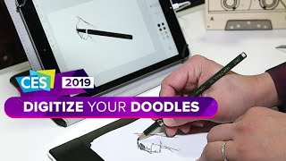 CES 2019 This tablet makes paper drawings digital [upl. by Aiht]