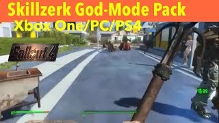 Fallout 4 Xbox OnePCPS4 ModsSkillzerk GodMode Pack [upl. by Euqinamod]