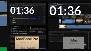 M1 VS M3 Final Cut Pro Export Test [upl. by Yesllek292]