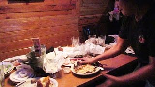 FASTEST RESTAURANT BUSBOY TEXAS ROADHOUSE [upl. by Steinman109]