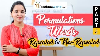 Aptitude Made Easy  Permutations Part 3 – Words Repeated and Non Repeated letters Math tricks [upl. by Raney]