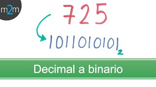 Convertir un número de binario a decimal  Sistemas de numeración 6 de 13 [upl. by Mallorie]