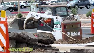 BOBCAT 753 amp S160 Skid Steer Loaders in Action Working [upl. by Michigan202]