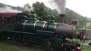 Tweetsie Railroad Heritage Weekend 2019 Engine 12 and 190 running together [upl. by Nnylatsirk]