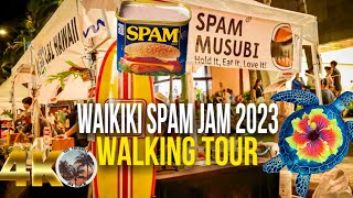 4K Take a Peek at the 2023 Spam Jam Festival in Oahu  Waikiki Spam Jam Festival 2023 [upl. by Stutzman]