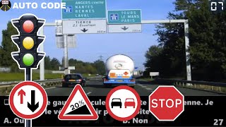 Nouveau examen code de la route 2023 ✅ permis de conduire france 😘 Test Examen théorique 5 [upl. by Fauch]