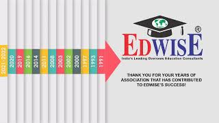 Edwise International is 30 years old and we stand rock solid in the field of overseas consultation [upl. by Ardnasac]