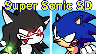 Friday Night Funkin VS Super Sonic Smackdown FULL WEEK FNF Mod Dark SonicSilverExeTerios [upl. by Llertram]