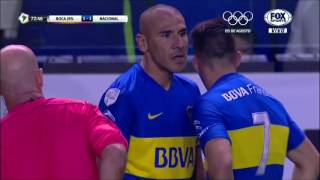 Gol de Pavón 11  Boca Juniors 1431 Nacional  Cuartos de final Copa Libertadores 2016 [upl. by Anoyet]