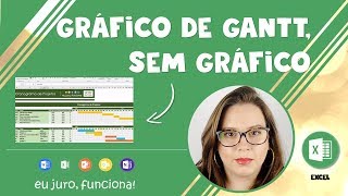 GRÁFICO DE GANTT SEM GRÁFICO  CRONOGRAMA DE PROJETOS [upl. by Coletta959]