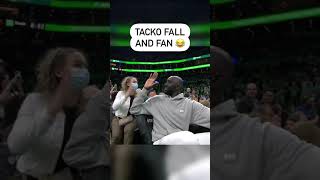 Fan gets a BOOSTER SEAT behind 7quot6 Tacko Fall🤣 shorts [upl. by Woermer]