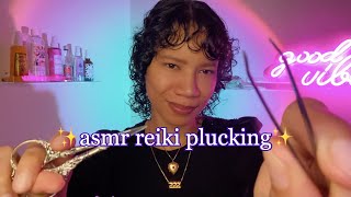 Intense Plucking Away ALL Negative Energy 🌟 ASMR Reiki Cord Cutting Lots of Tingles [upl. by Nairehs671]