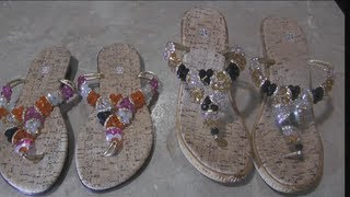 COMO HACER SANDALIAS O HUARACHES DE PEDRERIA by ANGY [upl. by Nipahc285]