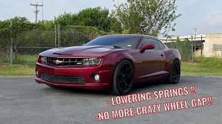 Installing BMR Lowering Springs On A Gen 5 Camaro SS [upl. by Hildagard]