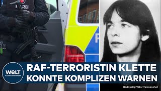 BKAChef RAFTerroristin Daniela Klette hatte Gelegenheit jemanden zu warnen [upl. by Siesser320]