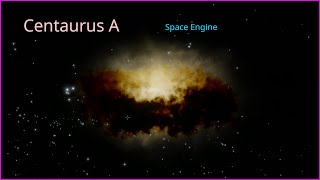 Space Engine  Centaurus A  NGC 5128  Galaxy  Super Massive Black Hole [upl. by Poirer]