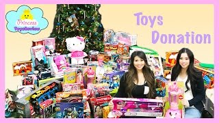 Huge Christmas Present Donation with Princess Squad Family Vlog [upl. by Atyekram]