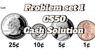 CS50 Problem Set 1  Cash Solution 2024 Update [upl. by Drauode78]