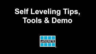 Self Leveling Installation Tips Tools and Demonstration [upl. by Otrepur]