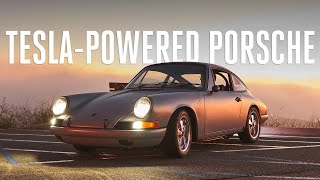 Teslapowered Porsche 912 vintage meets electric [upl. by Nilreb70]