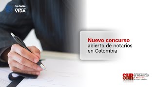 SuperNoticias  Nuevo concurso abierto de notarios en Colombia [upl. by Nueormahc]