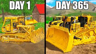 I SPENT 365 DAYS BUILDING A GOLD MINE WITH 0 AND A TRUCK  SURVIVAL GOLD [upl. by Eivla]