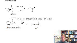 Reaction of amides with Grignard reagents [upl. by Hoo153]