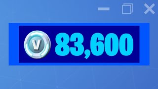 Fortnite Spending Spree 37 83600 VBucks [upl. by Aikemahs]