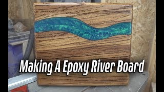 Making A Zebrawood Epoxy River Board 4k [upl. by Lori]