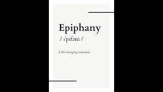 Epiphany meaning [upl. by Laundes]