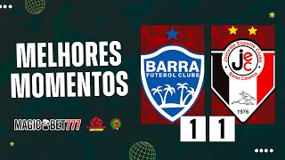 BARRA 1 X 1 JOINVILLE  MELHORES MOMENTOS  CATARINENSE 2024 [upl. by Orna]