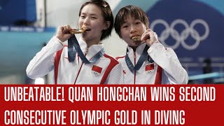 Stunning Quan Hongchan Flawless Dive Wins Second Consecutive Olympic Gold [upl. by Reilly958]