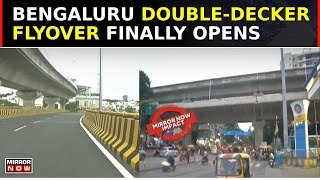 One If Its Kind Bengaluru DoubleDecker Flyover Finally Opens After Public Pressure  Top News [upl. by Eugenle]