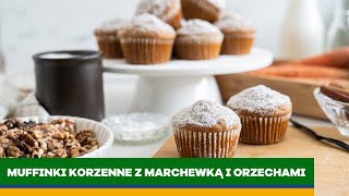 Muffinki korzenne z marchewką i orzechami 😍  muffiny marchewkowe ❤️  KUCHNIA PEŁNA SMAKU 👌 [upl. by Langille]