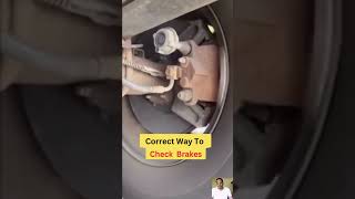 correct way to check brakes [upl. by Eremihc]