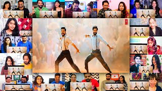 Naacho Naacho Video Song  RRR  NTR Ram Charan  SS Rajamouli  Mix Mashup Reaction [upl. by Cosetta998]