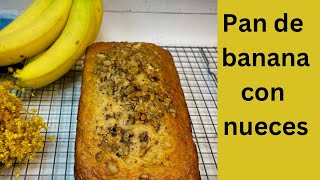 Como hacer Pan de banano con nueces [upl. by Novelc993]