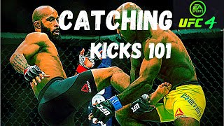 UFC 4 Tutorial Kick Catch Counters FLYING KNEE [upl. by Hakaber573]