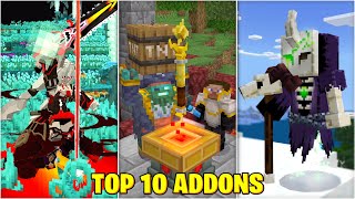 TOP 10 ADDONS PARA MINECRAFT PE 120 BEDROCK [upl. by Meakem]