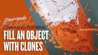 Fill An Object With Dynamic Clones in Cinema 4D [upl. by Moyer]