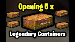 Opening 5 x Legendary Chests  Containers [upl. by Lorou]