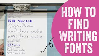 How to Find Download and Use Fonts to Write With Your Cricut Cutting Machine [upl. by Allimrac]