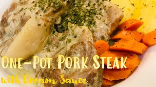 PORK STEAK Instant Pot Cooking  OnePot Creamy Recipe  Pinoy Flavor [upl. by Airehc647]