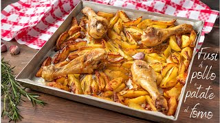 FUSI DI POLLO AL FORNO CON PATATE  Ricetta Facile Fatto in Casa da Benedetta [upl. by Xylon]