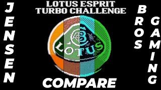 Jensen Bros Compare Lotus Esprit Turbo Challenge [upl. by Tager269]