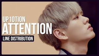 UP10TION  Attention Line Distribution Color Coded [upl. by Erminie]