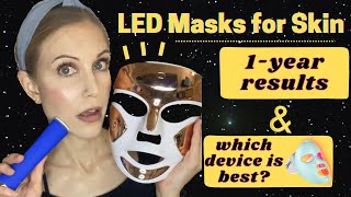 LED Mask Comparison amp My 1 Year Results [upl. by Oralla266]