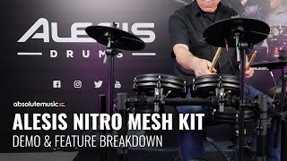 Alesis Nitro Mesh Kit  Feature Breakdown amp Kit Demo [upl. by Cassius]