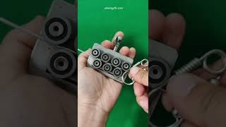 Turning Steel Wire into a Unique Keychain wirecraft uniqueart keychain handmade diyart [upl. by Nerual]