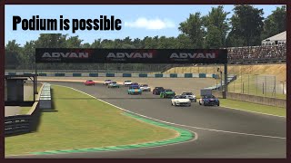 iRacing  MX5 Cup  2021 S3W8  Okayama Short  Full race [upl. by Yroc]